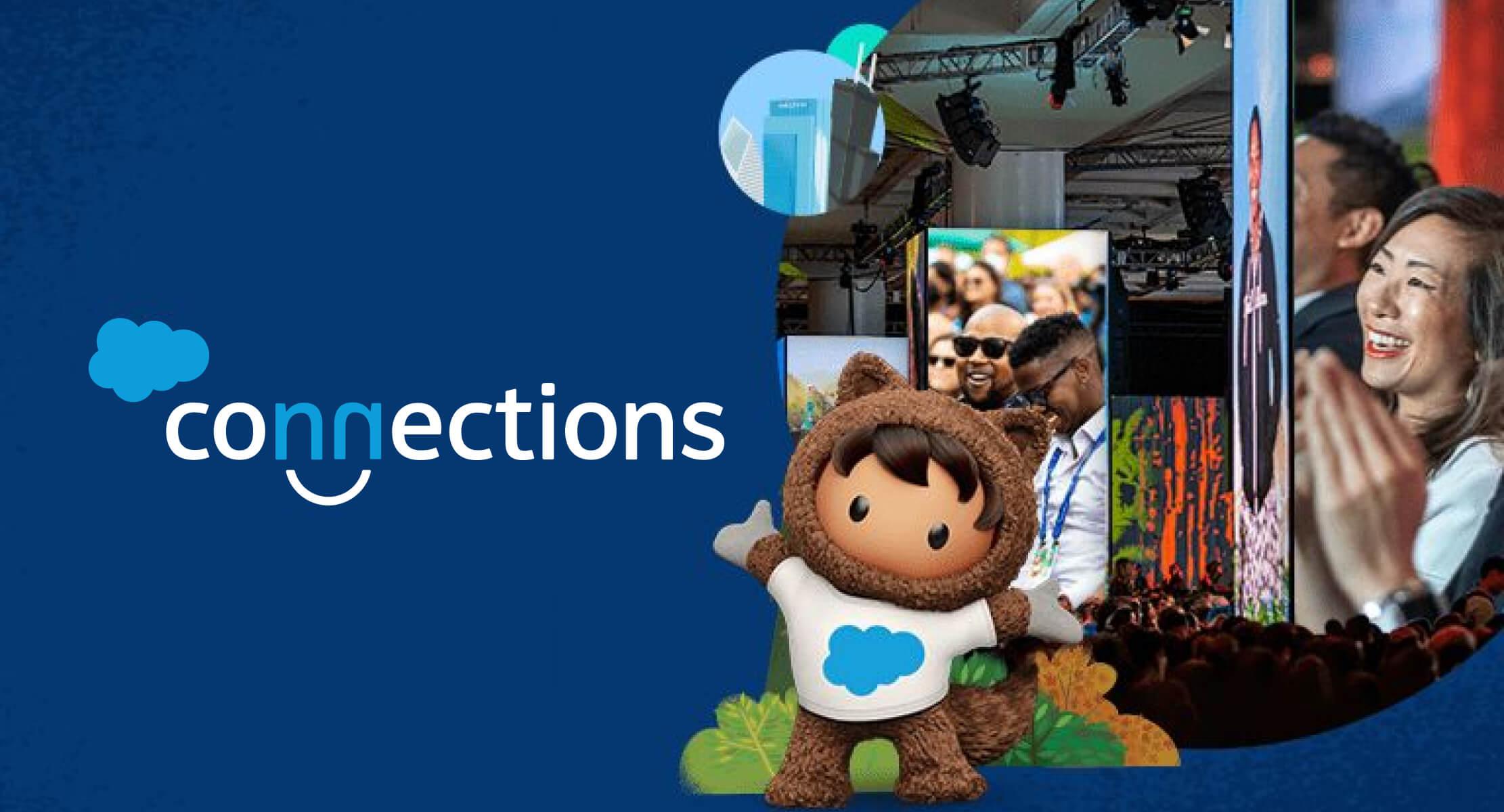 The following image has the Salesforce Connections event banner in it.