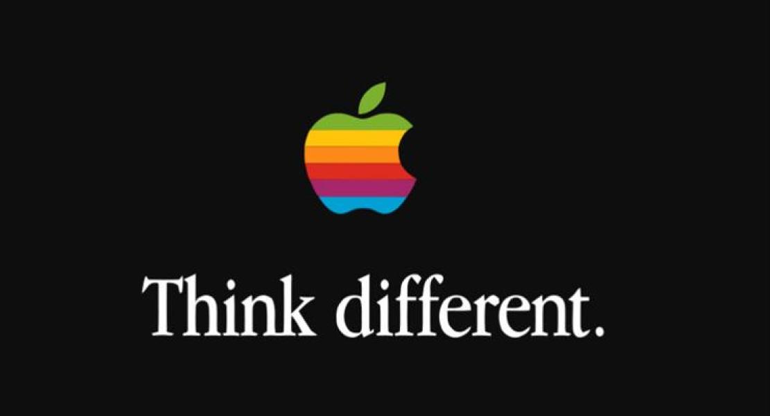 The image has the Apple logo, think different.